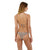 Malai triangle bikini top cheeky bikini bottom jaguar print