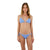 Malai light blue triangle bikini top 