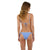 Malai side tie light blue bikini bottom and triangle bikini top 